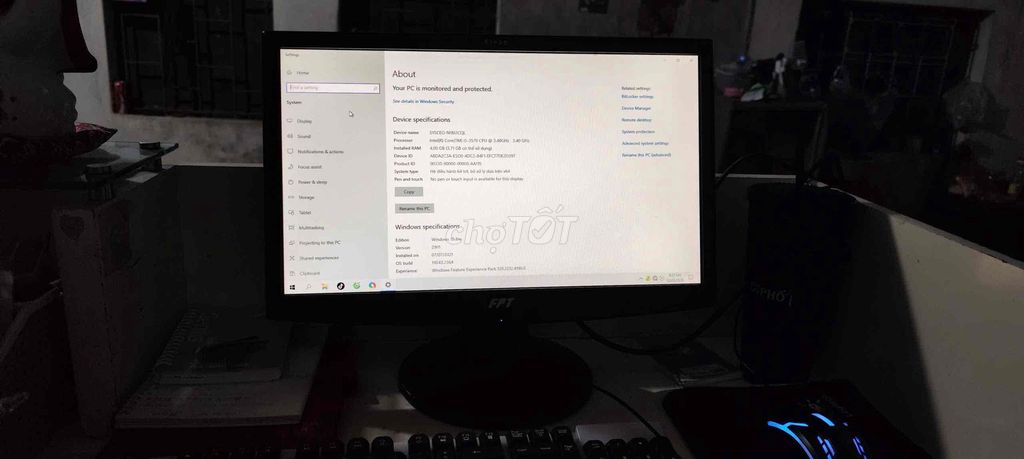 Máy tính để bàn FPT i5 4GB/128GB. Mua bán Máy tính để bàn tại Thành phố Nam Định Nam Định được đăng bởi Vũ Thị Ngọc Yến hình 1