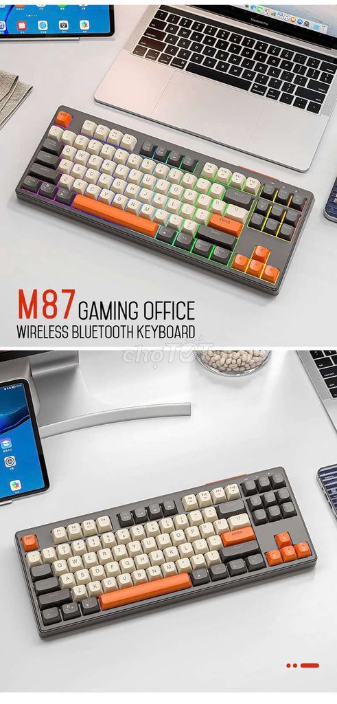 Bàn phím không dây M87 FreeWoLF. Mua bán Phụ kiện (Màn hình, Chuột...) tại Quận 4 Tp Hồ Chí Minh được đăng bởi Yến Linh Phạm hình 6