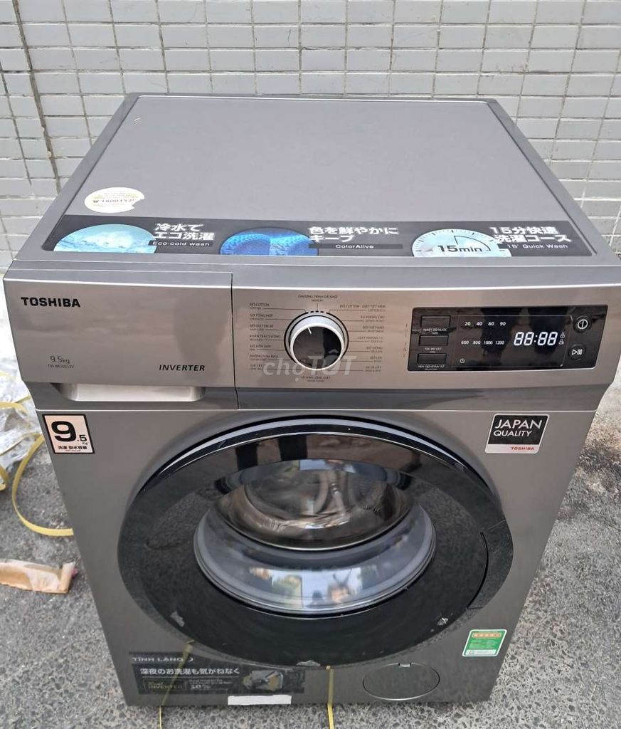 Xả hàng máy giặt toshiba inverter 9.5kg mới có BH
