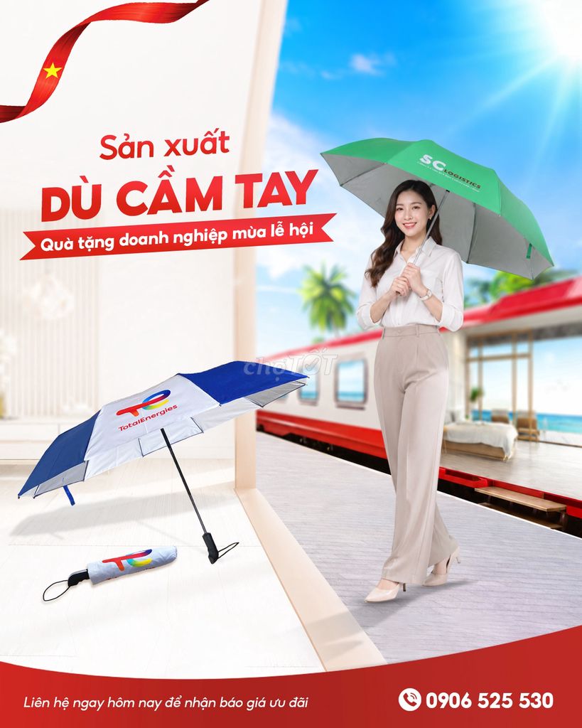 Sản xuất và cung ứng ô dù cao cấp giá tốt. Mua bán Nội thất, đồ gia dụng khác tại Quận Bình Thạnh Tp Hồ Chí Minh được đăng bởi ÁO MƯA VIỆT hình 1