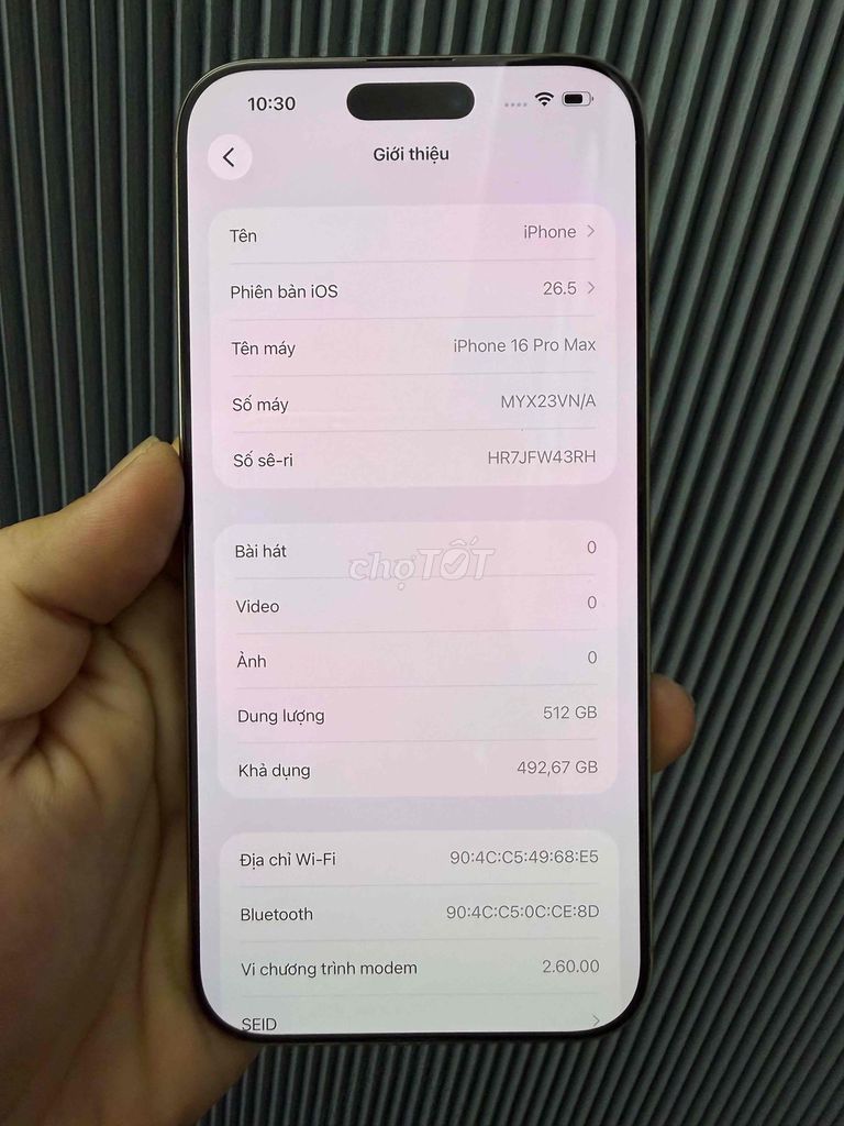 iPhone 16 Pro Max 512GB Sa mạc. Mua bán Điện thoại tại Quận Phú Nhuận Tp Hồ Chí Minh được đăng bởi Nguyễn Phú Chánh hình 1