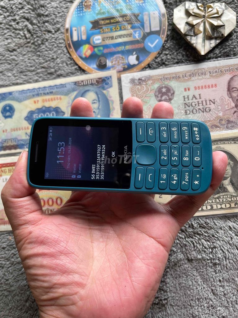 Nokia 215 xanh dương 4G 2 sim chính hãng đẹp 99%