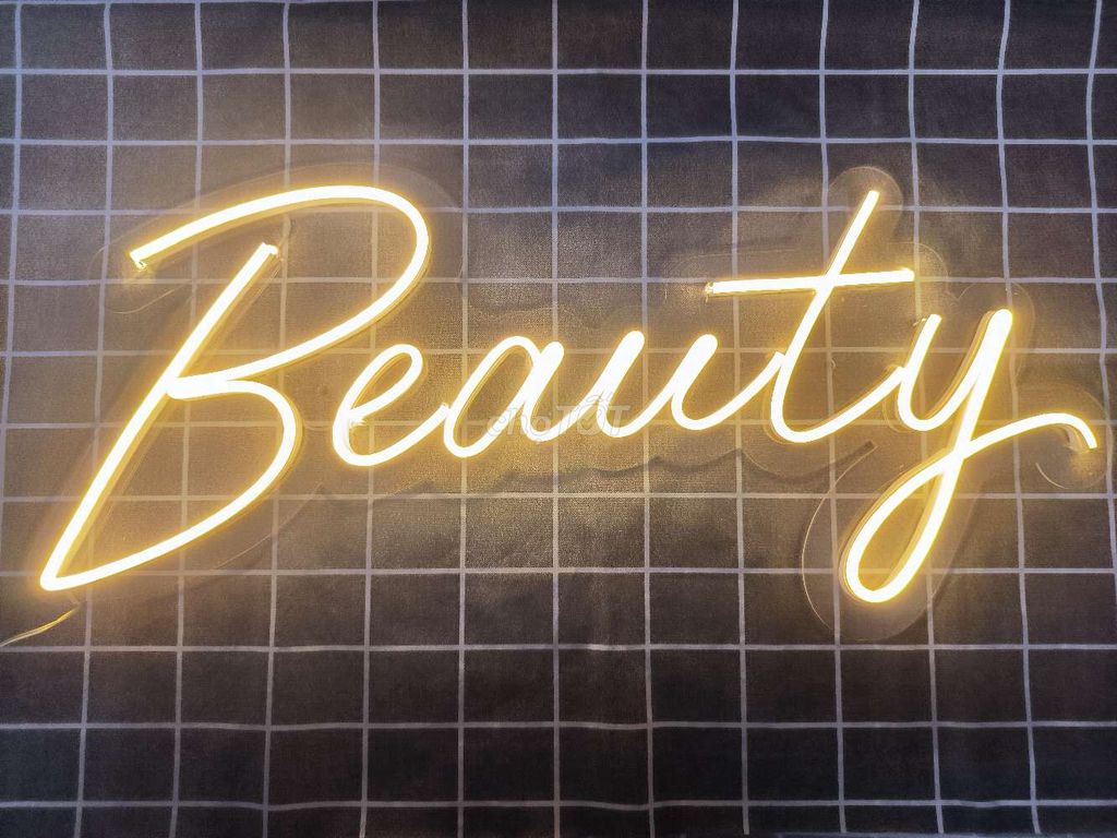 Đèn neon chữ "Beauty" cho Salon - Spa