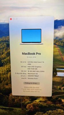 Cần bán macbook pro 2019 màn đẹp. Mua bán Laptop tại Thành phố Thủ Dầu Một Bình Dương được đăng bởi Thái