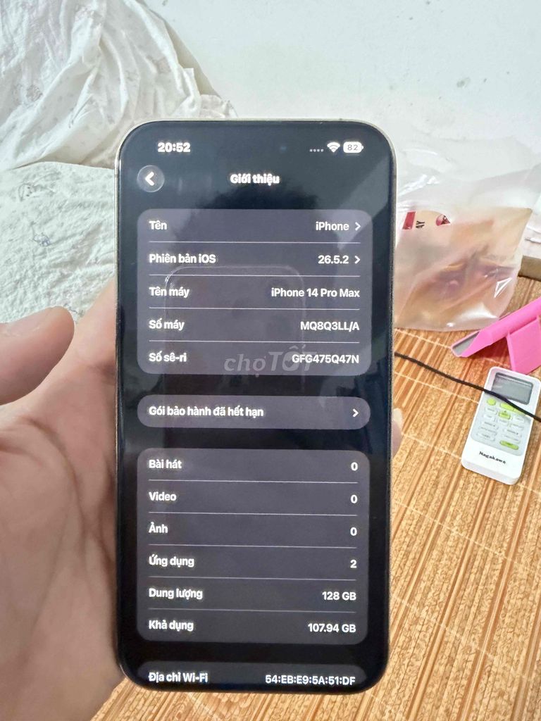 iPhone 14 Pro Max 128GB lock. Mua bán Điện thoại tại Huyện Tiên Du Bắc Ninh được đăng bởi long le hình 1