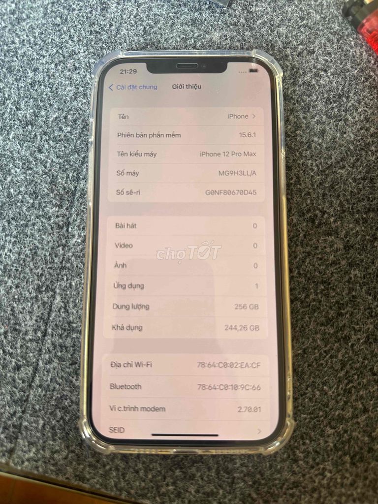 hiếm có khó tìm . 12 prm 256 gold ios 15 . pin zin