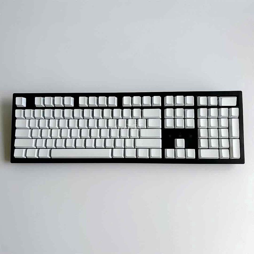 Bộ Keycap Trắng Trơn Không Chữ-98 Phím-ABS-OEM