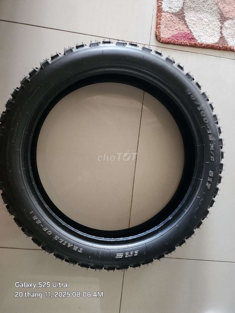 Lốp xe máy PG1 90/100-16 M/C Đen Đã sử dụng. Mua bán Phụ tùng xe tại Thị xã Phú Mỹ Bà Rịa - Vũng Tàu được đăng bởi Lightning hình 4