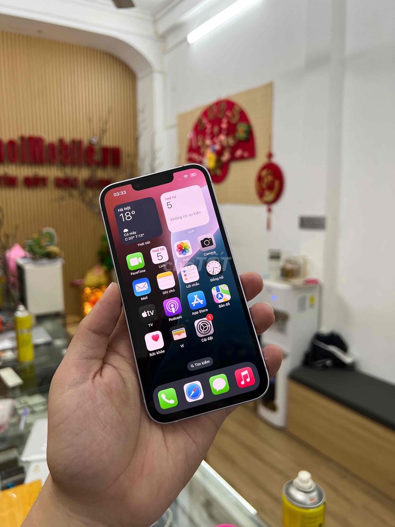 iPhone 14 Tím QTE 256G. Zin Áp Chống Nước Like New