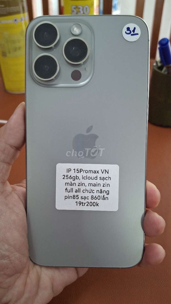 Apple iPhone 15 Pro Max 256GB Xám VN/A. Mua bán Điện thoại tại Thành phố Thủ Dầu Một Bình Dương được đăng bởi TTMobileBD hình 1