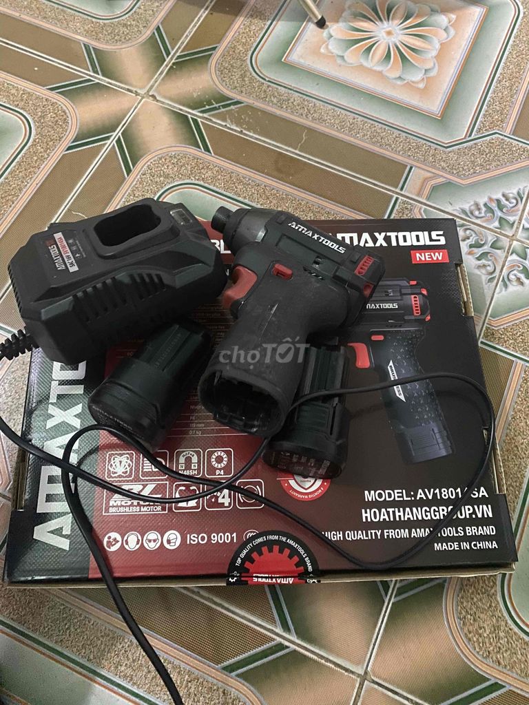Máy vặn vít AMAXTOOLS AV1801SA. Mua bán Đồ chuyên dụng, Giống nuôi trồng tại Thành phố Thủ Đức Tp Hồ Chí Minh được đăng bởi TL hình 1