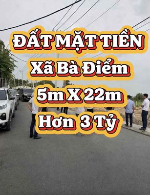 ✅GIẢM SỐC 600tr- 5m X 22m- Mặt Tiền- XÃ BÀ ĐIỂM