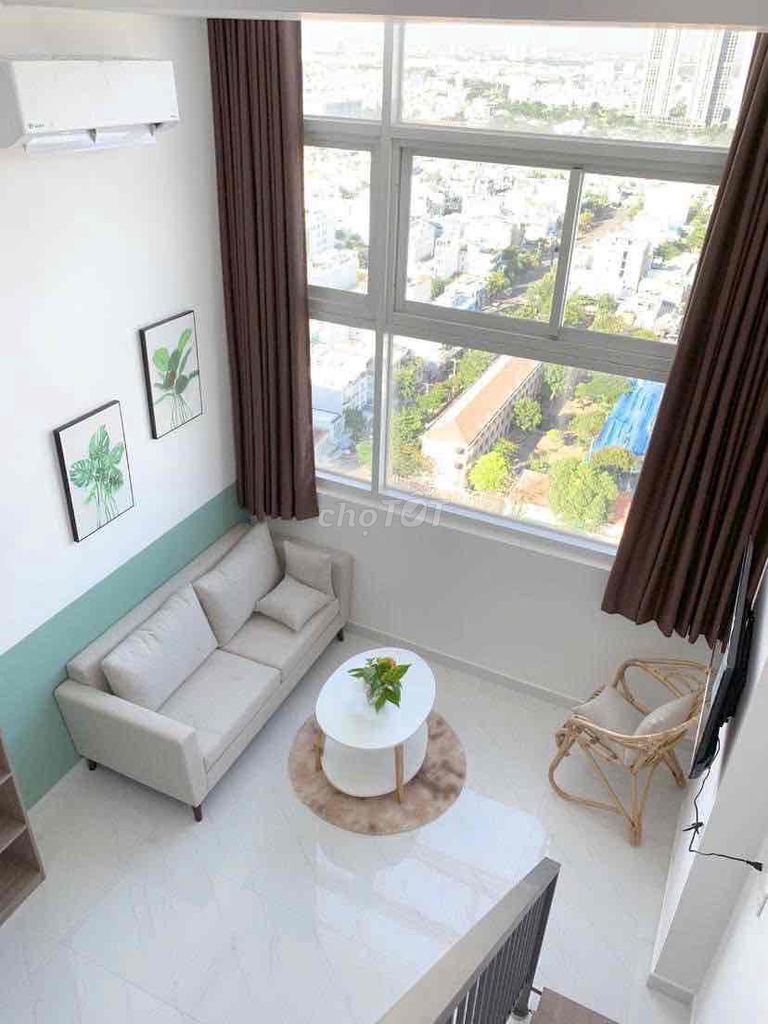 Duplex cửa sổ thoáng, full nội thất, gần Lotte tiện di chuyển qua Q4