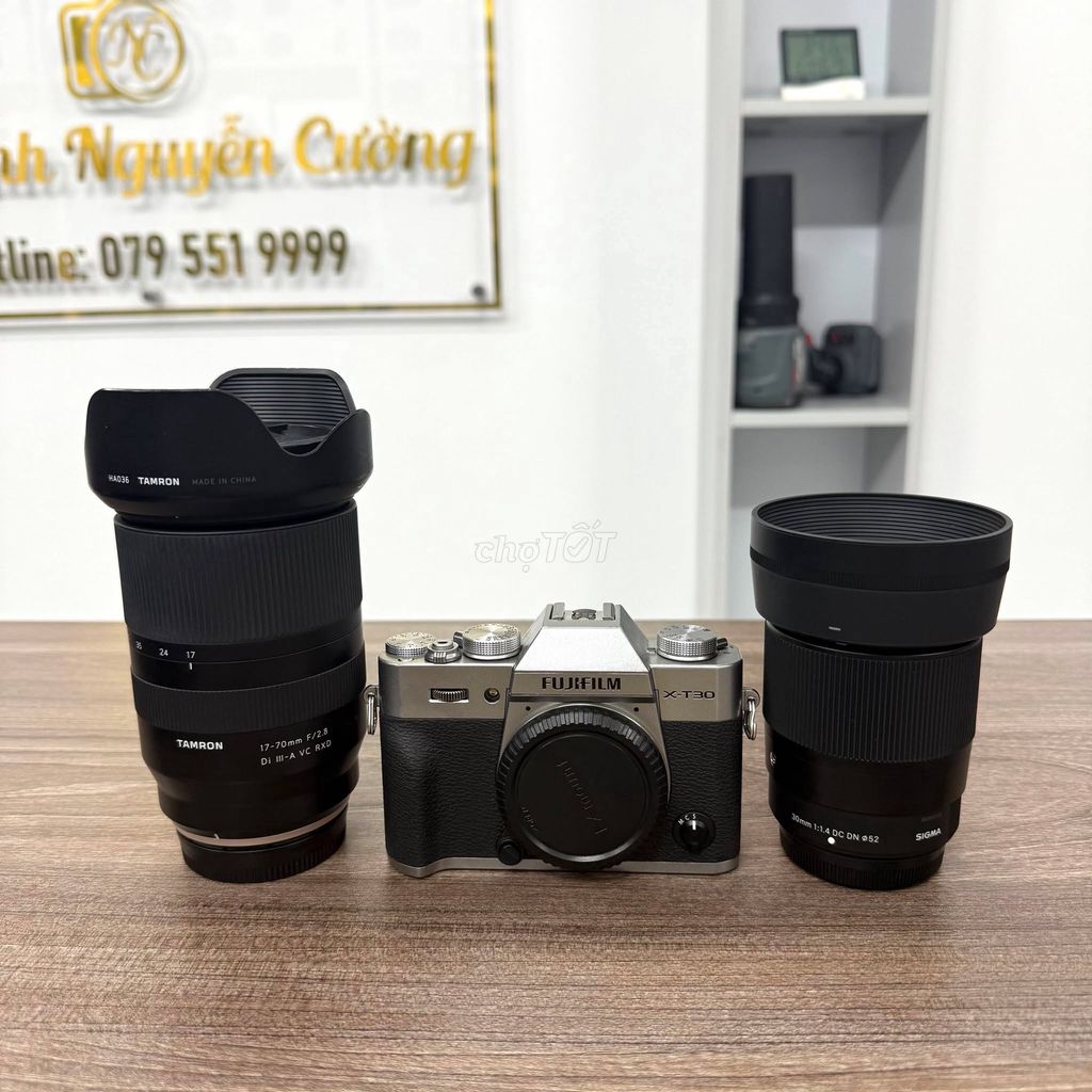 Fujifilm X-T30 & 17-70 F2.8 & 30 F1.4. Mua bán Máy ảnh, Máy quay tại Quận Thanh Xuân Hà Nội được đăng bởi Máy Ảnh Nguyễn Cường hình 1
