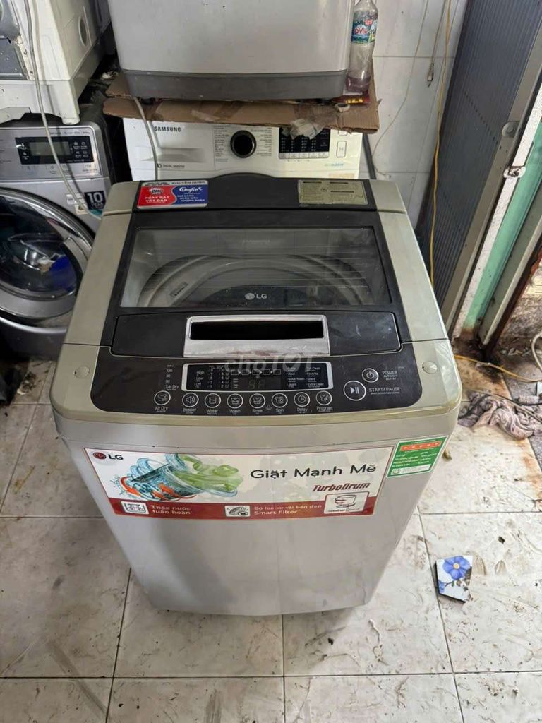 Máy giặt LG cửa trên 8.5kg Xám tiết kiệm điện. Mua bán Máy giặt tại Quận Ninh Kiều Cần Thơ được đăng bởi Hàng Điện Máy Thanh Lý hình 1