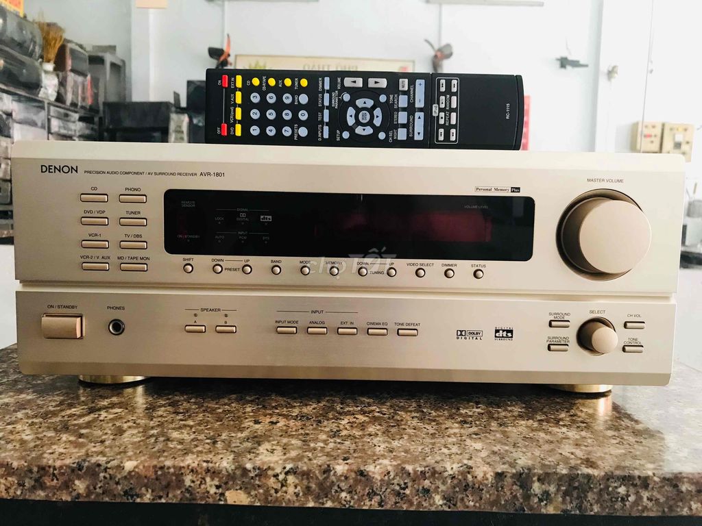 Amply Denon AVR-1801 cs-200w/1kênh chạy 10sò than