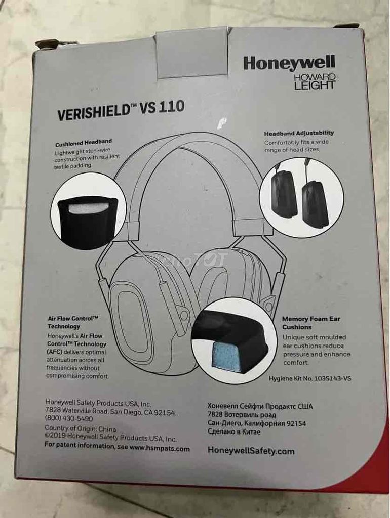 Tai chụp chống ồn Honeywell VERISHIELD VS110 Đen. Mua bán Tivi, Âm thanh tại Thành phố Thủ Đức Tp Hồ Chí Minh được đăng bởi huong nguyen thj hình 1