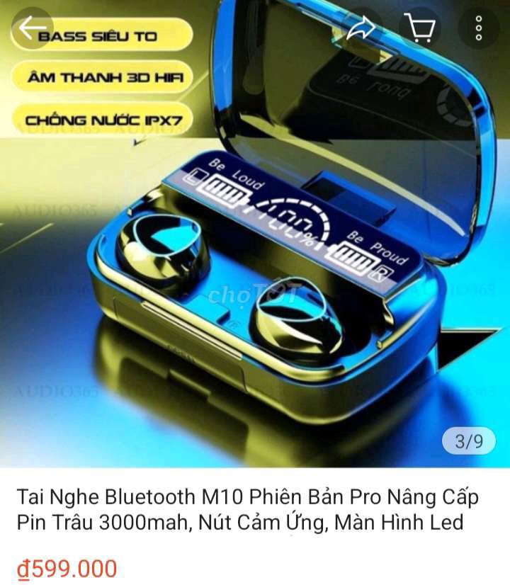 TAI NGHE BLUTOOTH M10 PRO