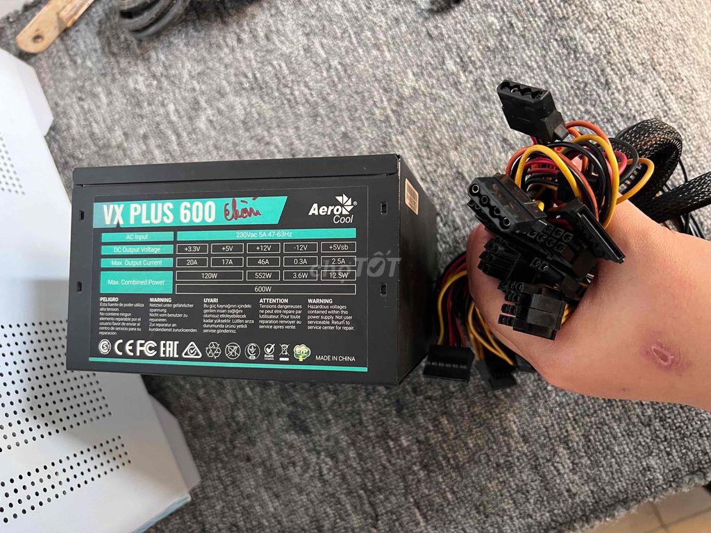 Nguồn 600W AeroCool Hàng Tháo Máy Thanh Lý Giá Rẻ