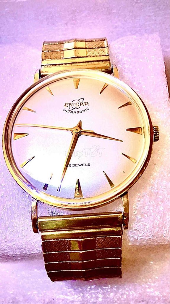Đồng hồ Enicar Ultrasonic Vàng Kim loại. Mua bán Đồng hồ tại Quận Gò Vấp Tp Hồ Chí Minh được đăng bởi Dũng hình 1