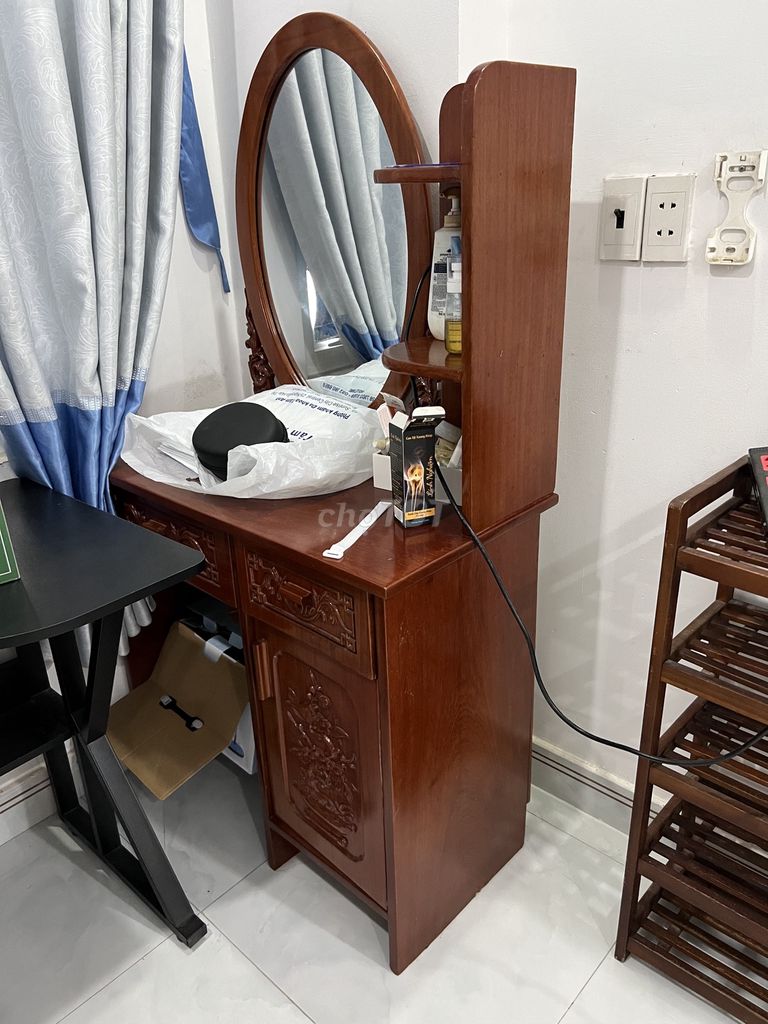 Bàn trang điểm Gỗ sồi Nâu. Mua bán Bàn ghế tại Quận 12 Tp Hồ Chí Minh được đăng bởi Lan hình 1