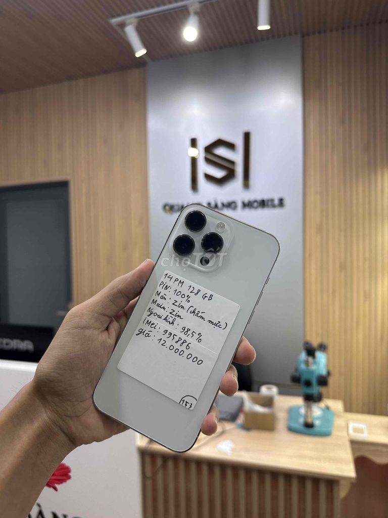 Apple iPhone 14 Pro Max 128GB Bạc Chấm mực. Mua bán Điện thoại tại Quận 12 Tp Hồ Chí Minh được đăng bởi Sang Mobile hình 1
