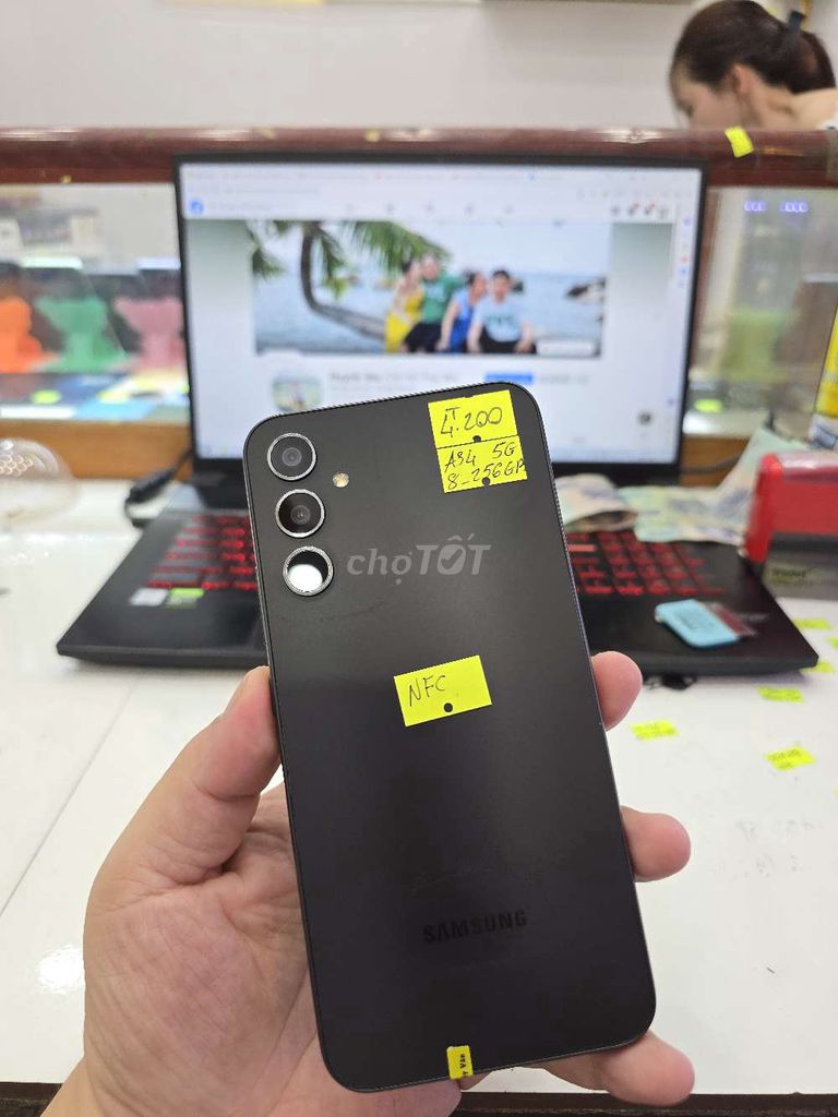Samsung Galaxy A34 256GB - Có NFC. Mua bán Điện thoại tại Thành phố Long Xuyên An Giang được đăng bởi Facebook Cầm Đồ Thúy Vân hình 1