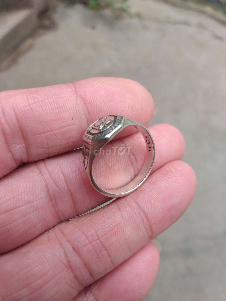 Bán nhẫn bạc ngoại 1951 nước ngoài size 20mm