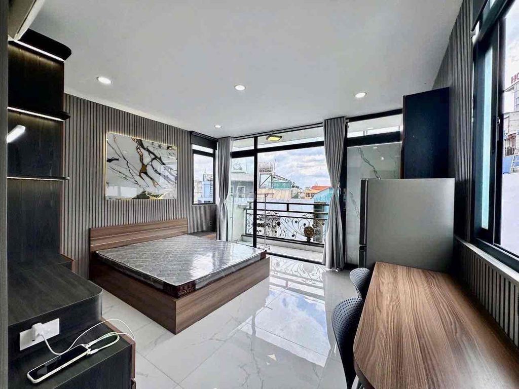 Cho thuê CH Studio Full nội thất, ban công Mai Chí Thọ, Sala Thủ Thiêm