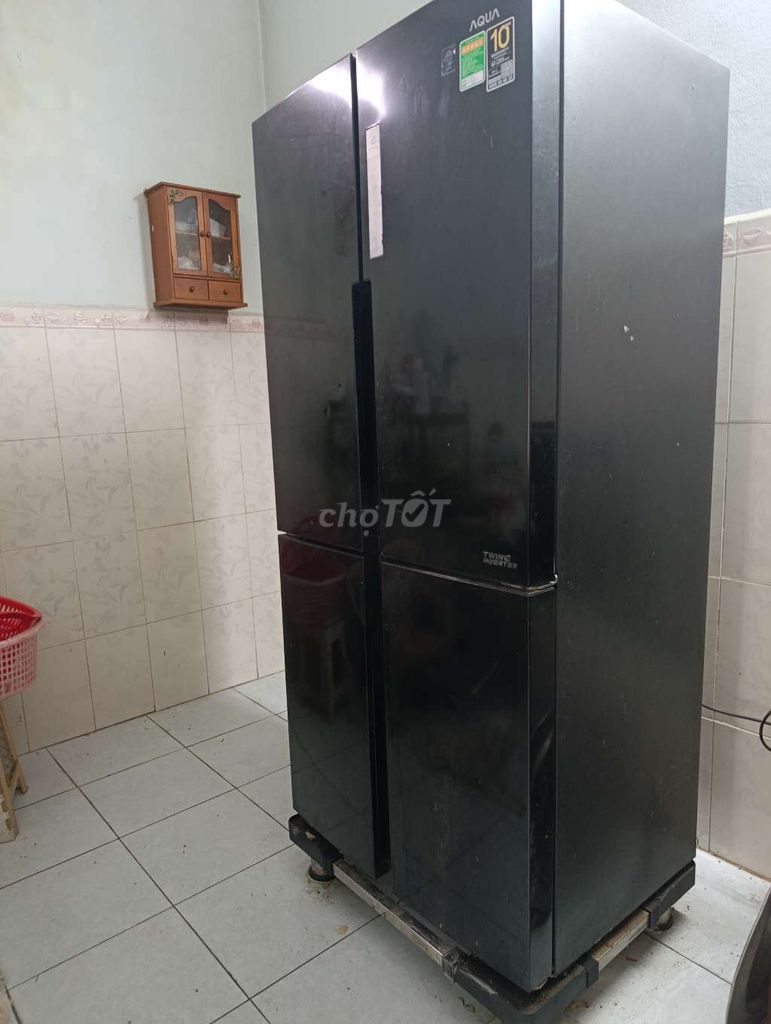 Tủ lạnh Aqua 4 cánh Đen Đã qua sử dụng. Mua bán Tủ lạnh tại Quận Cẩm Lệ Đà Nẵng được đăng bởi TG Bắt Đầu KD hình 1