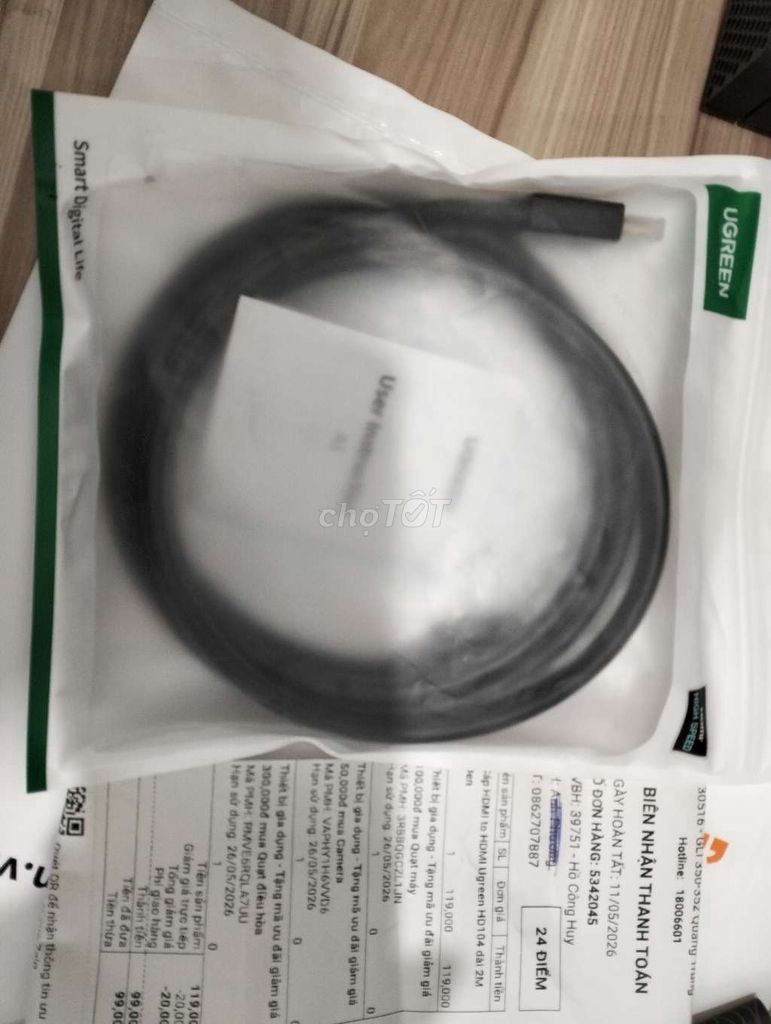Cáp HDMI UGREEN HD104 Đen 2m. Mua bán Phụ kiện (Màn hình, Chuột...) tại Thị xã An Khê Gia Lai được đăng bởi Phương hình 1