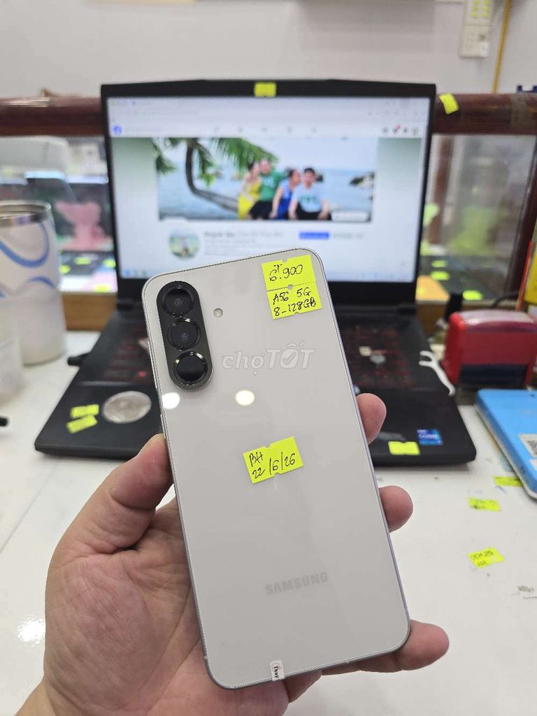Samsung A56 5G - BH_22/06/2026. Mua bán Điện thoại tại Thành phố Long Xuyên An Giang được đăng bởi Facebook Cầm Đồ Thúy Vân hình 1