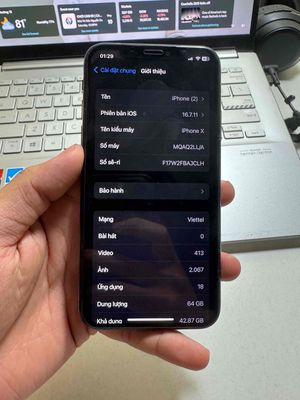 Iphone X 64gb lock full chức năng. Mua bán Điện thoại tại Quận Bình Thạnh Tp Hồ Chí Minh được đăng bởi Hoàng Thảo
