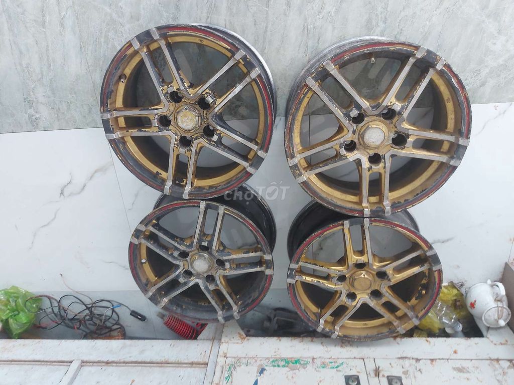 2 bộ mâm R15, 5 lổ ốc, hệ lổ 11cm. Mua bán Phụ tùng xe tại Huyện Cái Bè Tiền Giang được đăng bởi AN hình 3