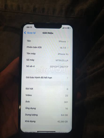 Apple iPhone Xs 64GB Đen Đã qua sử dụng. Mua bán Điện thoại tại Quận Gò Vấp Tp Hồ Chí Minh được đăng bởi Hội Đồ Điện Tử hình 1