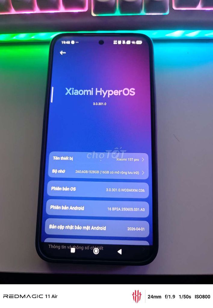 Xiaomi 15T Pro 5G 12GB/512GB xám. Mua bán Điện thoại tại Quận Liên Chiểu Đà Nẵng được đăng bởi Nguyễn Văn Hiệp hình 1