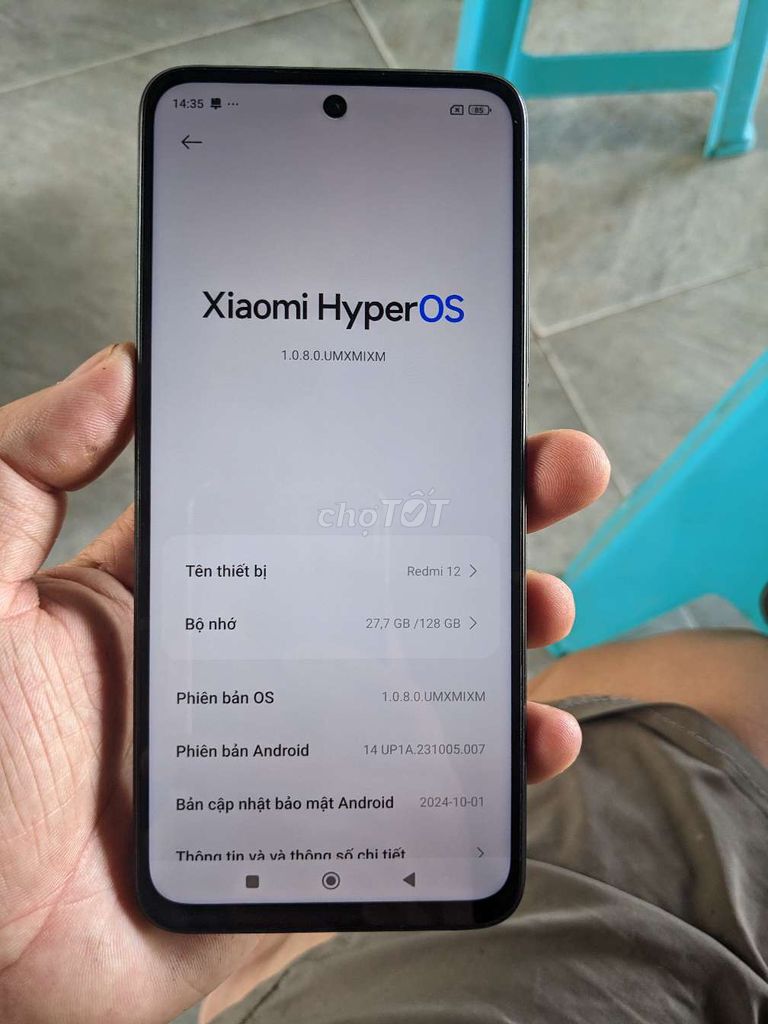 redmi 12 8 128g zin đẹp pin 5k. Mua bán Điện thoại tại Quận Nam Từ Liêm Hà Nội được đăng bởi Hoàng Đông hình 1