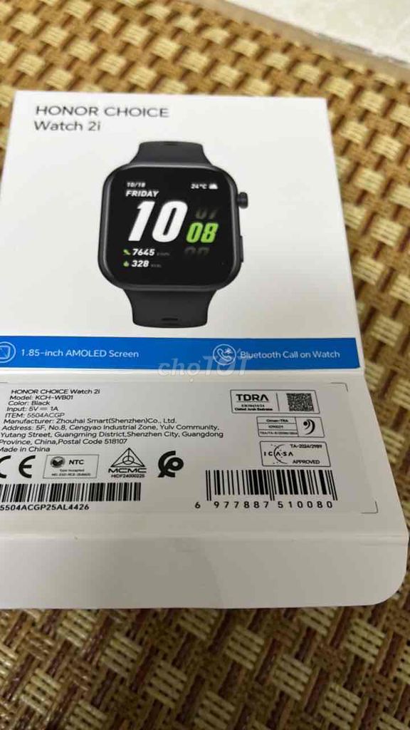 HONOR CHOICE Watch 2i Đen. Mua bán Thiết bị đeo thông minh tại Quận 11 Tp Hồ Chí Minh được đăng bởi Hai hình 1