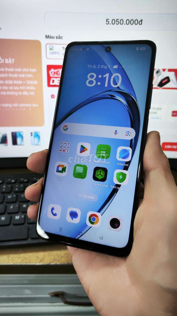 Oppo A60 8GB/256GB Đen Snapdragon 680. Mua bán Điện thoại tại Thành phố Bến Tre Bến Tre được đăng bởi mac store hình 1
