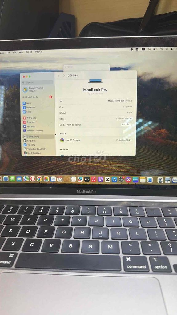 Apple MacBook Pro M1 8GB Xám. Mua bán Laptop tại Quận 12 Tp Hồ Chí Minh được đăng bởi Thương hình 1