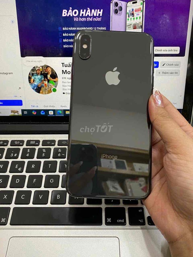 Apple iPhone XS Max 64GB Đen 100%. Mua bán Điện thoại tại Quận 3 Tp Hồ Chí Minh được đăng bởi Tuấn Nguyễn hình 1