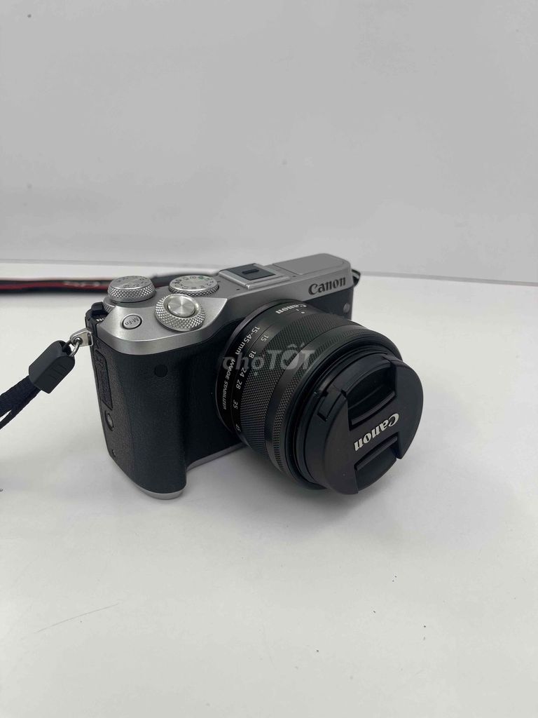 Máy ảnh Canon M6 Bạc Kit 15-45mm + 30mm. Mua bán Máy ảnh, Máy quay tại Thị xã Cai Lậy Tiền Giang được đăng bởi BĐS hình 1