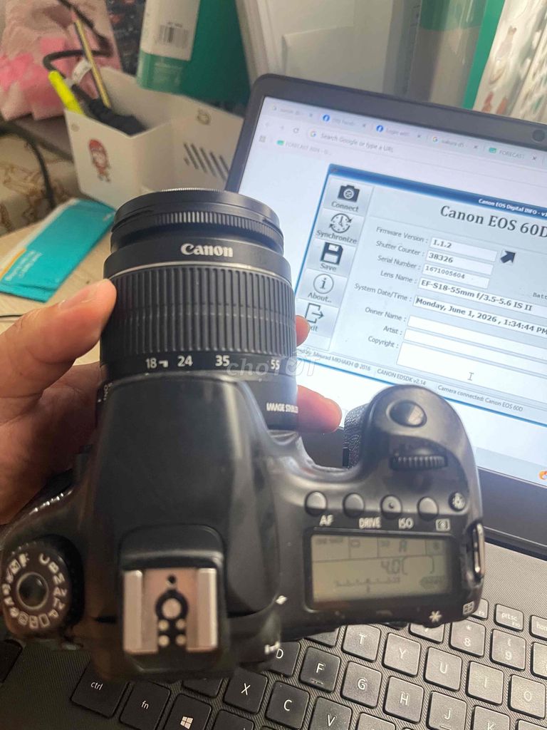 Máy ảnh Canon EOS 60D màn hình tối. Mua bán Máy ảnh, Máy quay tại Quận Liên Chiểu Đà Nẵng được đăng bởi Bang Hồ hình 1