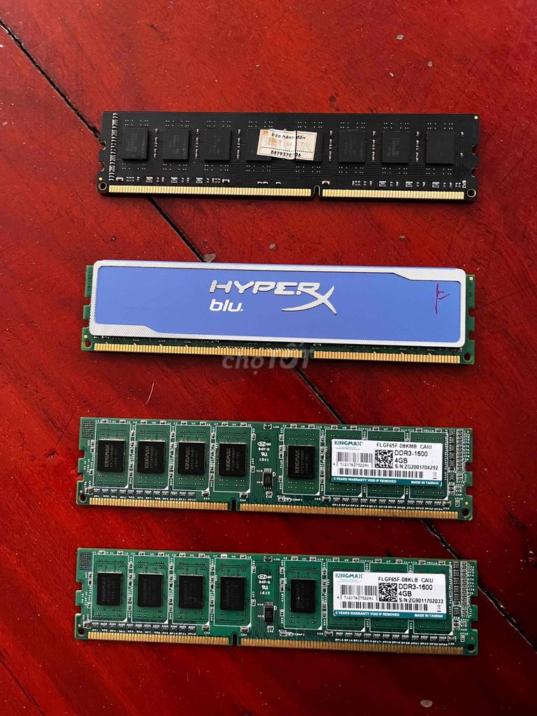 RAM ddr3 4gb 16gb các loại. Mua bán Linh kiện (RAM, Card...) tại Huyện Giồng Riềng Kiên Giang được đăng bởi Nguyễn hiệp hình 1