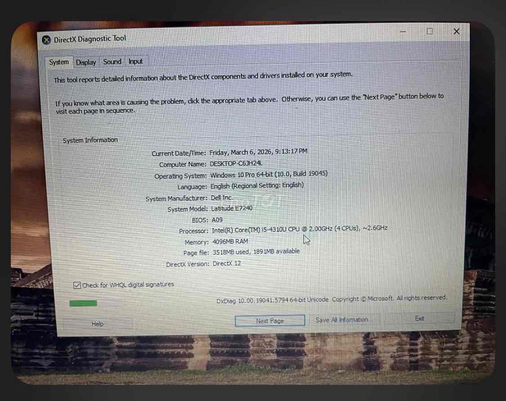 Dell Latitude E7240 i5 4GB. Mua bán Laptop tại Thành phố Thủ Đức Tp Hồ Chí Minh được đăng bởi Châu hình 1
