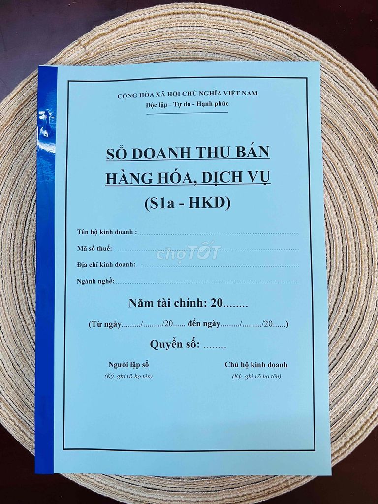 SỔ S1a doanh thu bán hàng hóa, dịch vụ/cá nhân. Mua bán Đồ dùng văn phòng tại Quận 3 Tp Hồ Chí Minh được đăng bởi TN hình 1