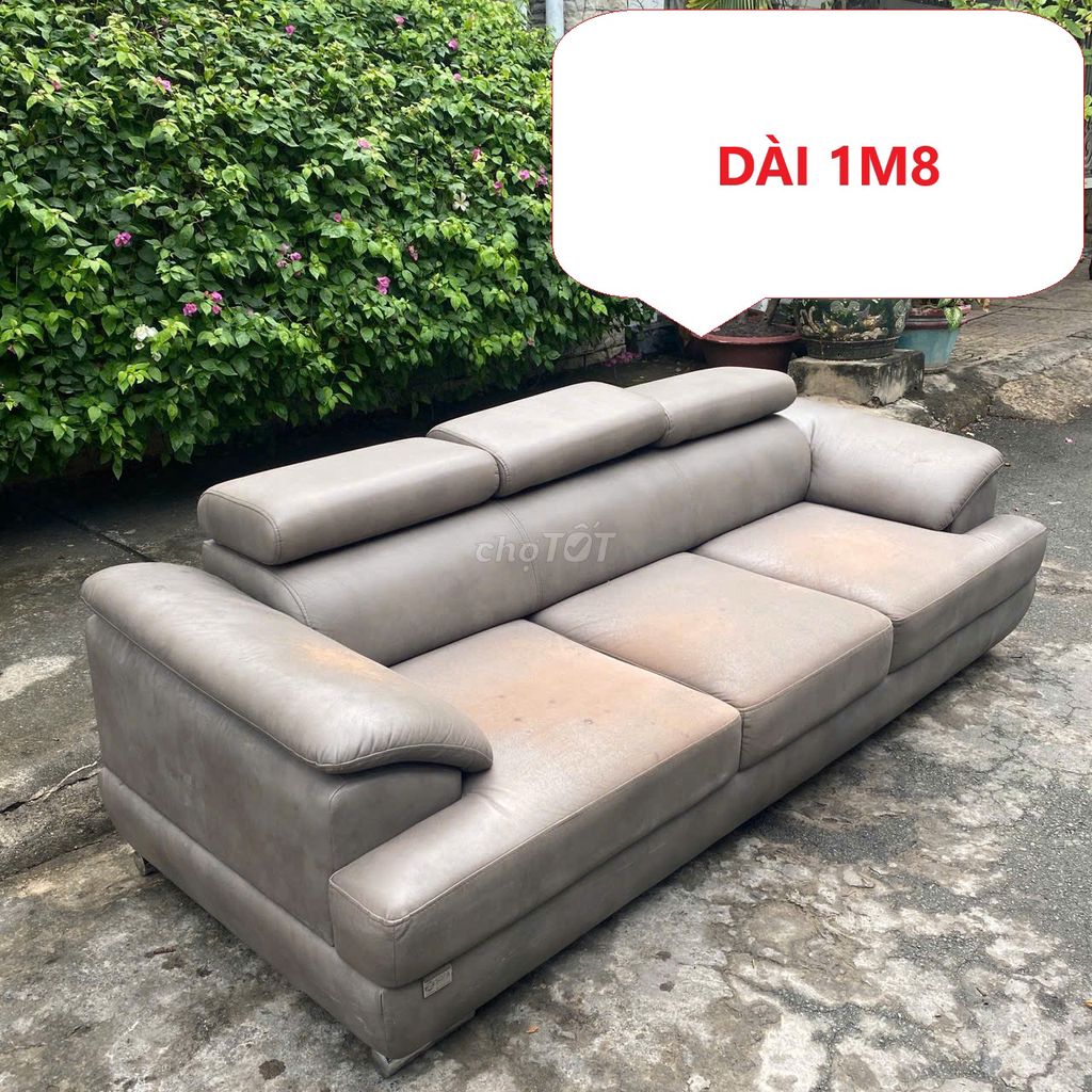 Bán rẻ Băng Ghế sofa 3 chỗ ngồi bọc da chân inox