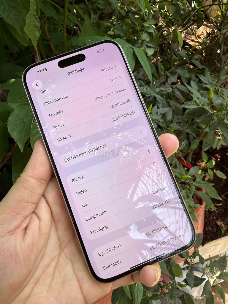 iPhone 15 Pro Max 256GB Bạc. Mua bán Điện thoại tại Thành phố Vĩnh Long Vĩnh Long được đăng bởi Lê Minh Lâm Hà hình 1