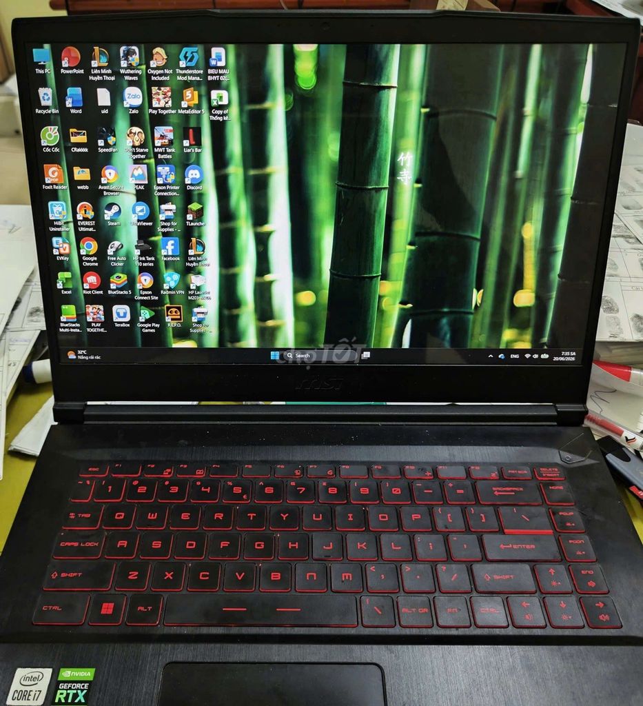 MSI GF65 Thin 10UE i7 16GB RTX 3060 Đen. Mua bán Laptop tại Thành phố Châu Đốc An Giang được đăng bởi Quách Thành hình 1