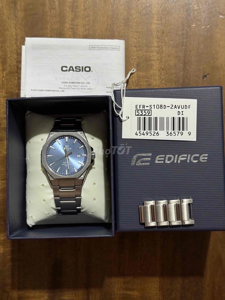 Đồng hồ Casio EFR-S108D-2AVUDF Bạc. Mua bán Đồng hồ tại Thành phố Tây Ninh Tây Ninh được đăng bởi Hà Minh Tiến hình 1